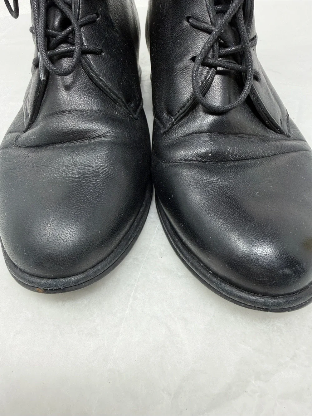 Stuart Weitzman Stepmistress Hidden Wedge Lace-up Bootie Leather Size 7